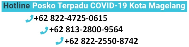 Hotline Posko Terpadu COVID-19 Kota Magelang